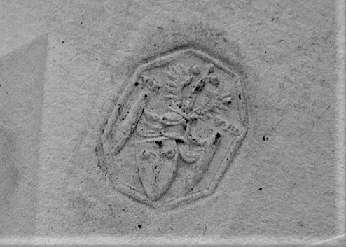 Papiersiegel des Schwagers von Thomas Scheitenberger
